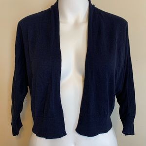 🛍Old Navy Navy Blue 3/4 Sleeve Shrug Sweater